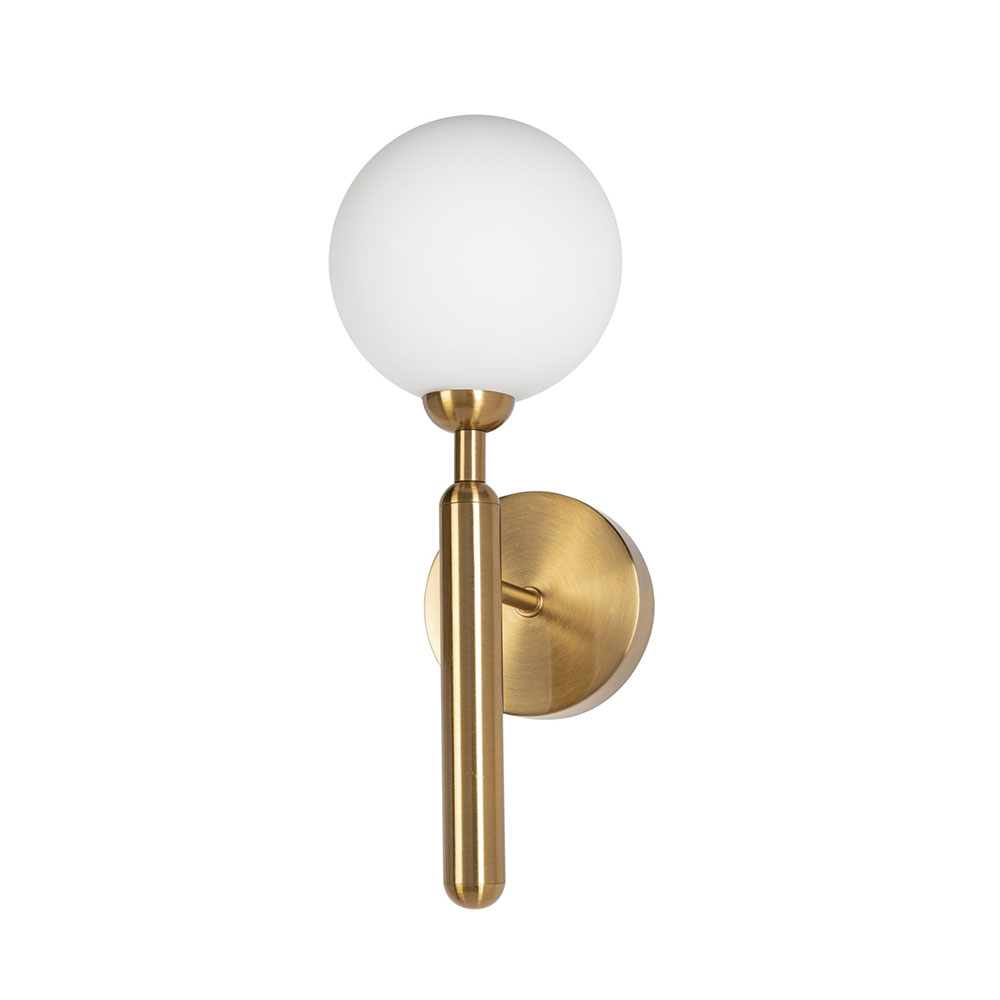 Caranda 1 Light Wall Light Gold / White - CARANDA-A1 GLD