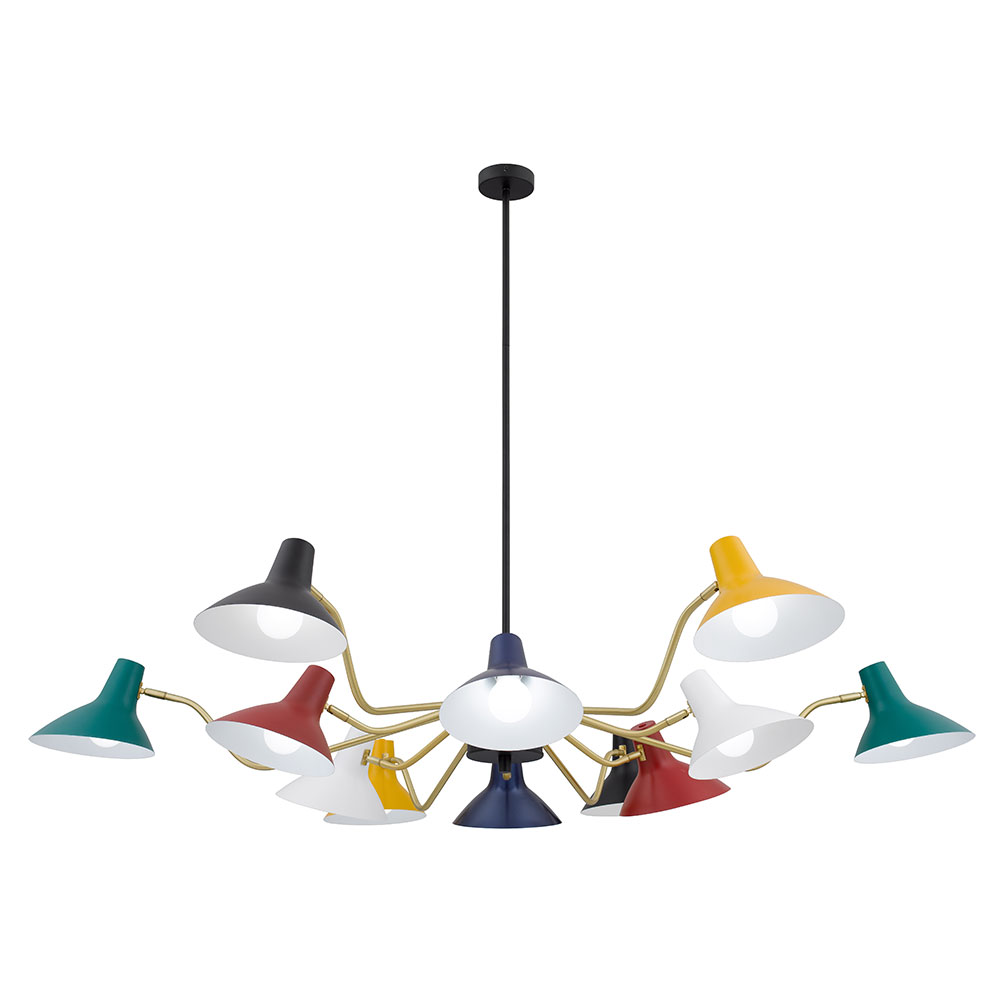 Farbon 12 Light Pendant Multicolour - FARBON PE12-MU