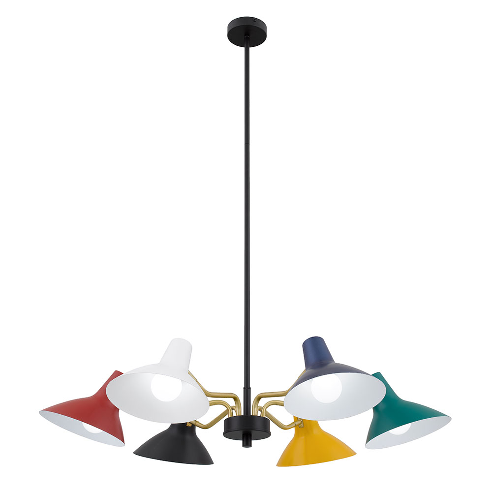 Farbon 6 Light Pendant Multicolour - FARBON PE6-MU