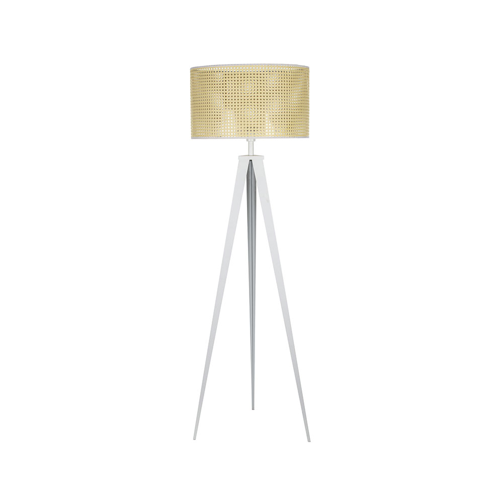 Ore Floor Lamp White / Natural - JLFLAM004