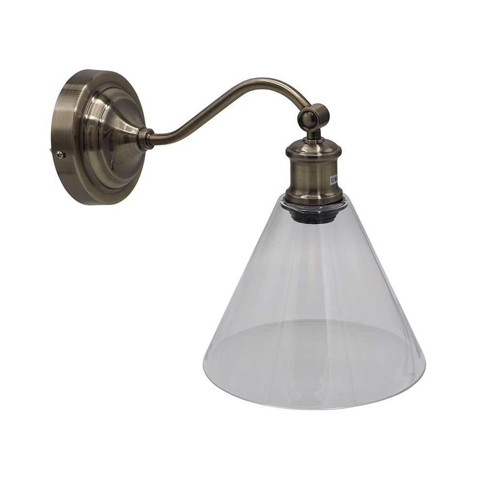 Abby Hamptons Style Classic Wall Light Antique Brass - OL69385AB