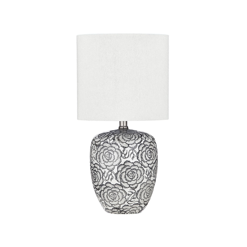 Camellia Table Lamp Black / White - YITLSH099