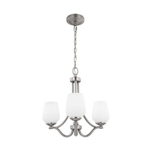 Vintner 3 Light Chandelier Satin Nickel - FE/VINTNER3