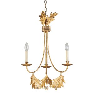 Sweet Olive 3 Light Chandelier Gilded Gold - FB/SWEET OLIVE3