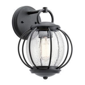 Vandalia 1 Light Wall Lantern Textured Black - KL/VANDALIA2/S