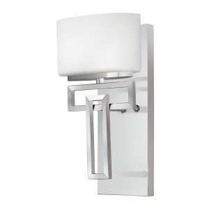 Lanza 1 Light Wall Light Polished Chrome - HK/LANZA1 BATH