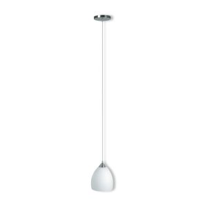 Single Bell Ceiling Mount Pendant Satin Chrome - QH5016