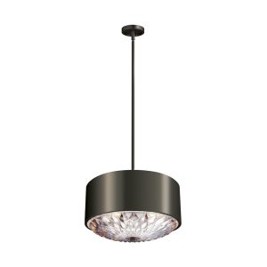 Botanic 4 Light Medium Pendant Dark Aged Brass - FE/BOTANIC/4P