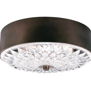 Botanic Medium Flush Mount Dark Aged Brass - FE/BOTANIC/F/M