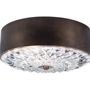 Botanic Small Flush Mount Dark Aged Brass - FE/BOTANIC/F/S