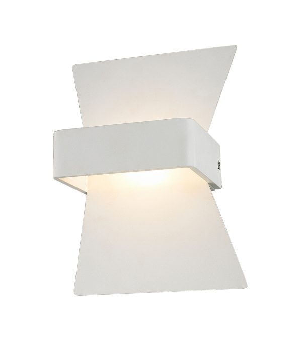 City Range LED Wall Light 6W 3000K White - Davos