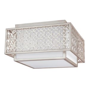 Kenney 2 Light Flush Mount Sunrise Silver - FE/KENNEY/F