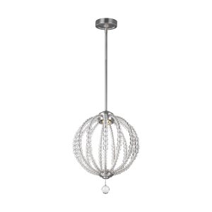 Oberlin Small 8W LED Pendant Satin Nickel / Warm White - FE/OBERLIN/P/S