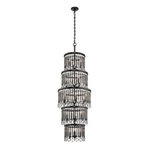 Piper 18 Light Chandelier Espresso - KL/PIPER/18P/XL