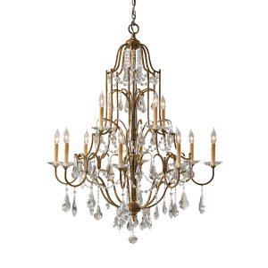 Valentina 12 Light Multi Tier Chandelier Oxidized Bronze - FE/VALENTINA12