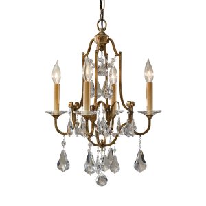 Valentina 4 Light Chandelier Oxidized Bronze - FE/VALENTINA4