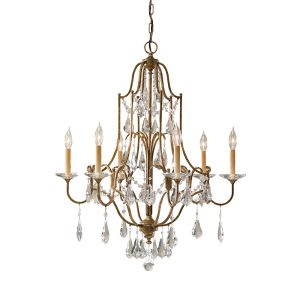 Valentina 6 Light Chandelier Oxidized Bronze - FE/VALENTINA6