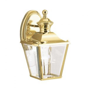 Bay Shore Small Outdoor Wall Light Polished Brass - KL/BAY SHORE2/S