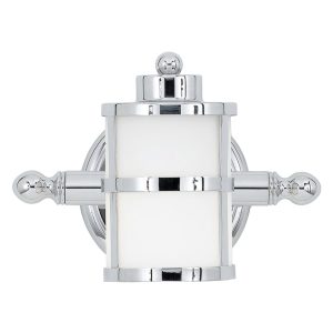 Tranquil Bay 1 Light Wall Light Polished Chrome - QZ/TRANQUILBAY1