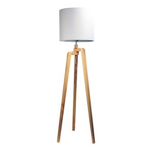 Lund Scandi Inspired Floor Lamp Natural - OL93523WH