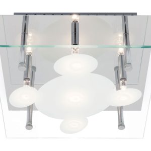 Cairo 5 Light Ceiling Flush Chrome - MM7755