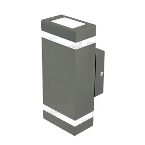 Entasis Up/Down Wall Pillar Spot Light Charcoal - 17942/51