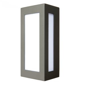 Eave Rectangular Exterior Wall Light Charcoal - 18048/51