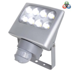 Smart Single LED Floodlight With Sensor Silver - FLLED6170S