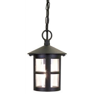 Hereford Porch Chain Lantern Black - BL21B