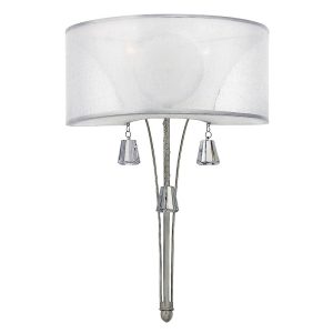 Mime 2 Light Wall Light Brushed Nickel - HK/MIME2