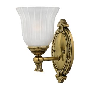 Francoise 1 Light Wall Light Burnished Brass - HK/FRANCOI1 BATH