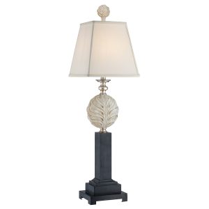 Palmetta Table Lamp Silver / Black - QZ/PALMETTA/TL