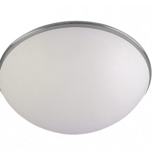 Medium Acid Etch Ceiling Light Satin Chrome - CLL8401-SC