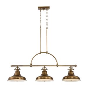 Emery Island Light Weathered Brass - QZ/EMERY3P WS