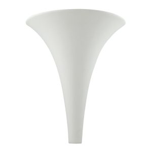 Belfiore Funnel 240V G9 Raw Ceramic Wall Uplight - 11036