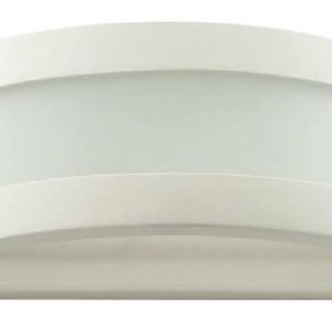Belfiore 240V E27 Raw Ceramic Wall Light Frosted Glass - 11108