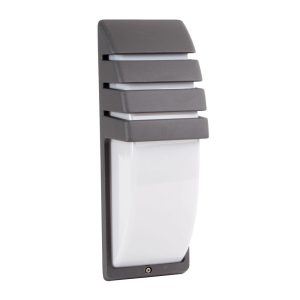 Rectangular Fluorescent Exterior Wall Light Grey - EX1836