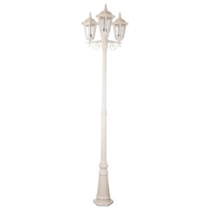 Chester Three Head Tall Post Light Beige - 15026