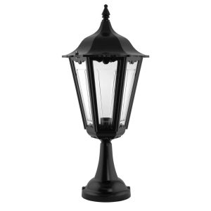 Chester Pillar Mount Light Large Black - 15075