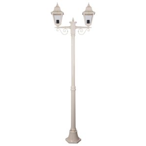 Paris Twin Head Medium Post Light Beige - 15152