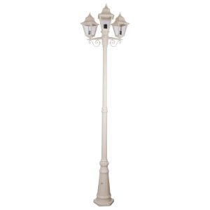 Paris Triple Head Tall Post Light Beige - 15170