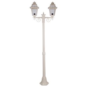 Avignon Twin Head Medium Post Light Beige - 15230