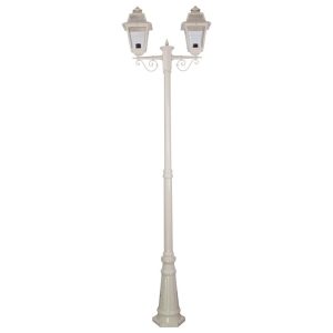 Avignon Twin Head Tall Post Light Beige - 15242
