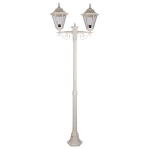Turin Twin Head Medium Post Light Beige - 15452