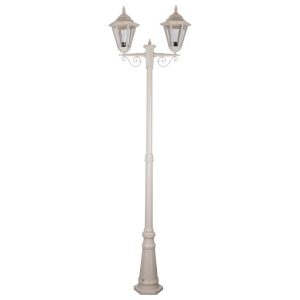 Turin Twin Head Tall Post Light Beige - 15464