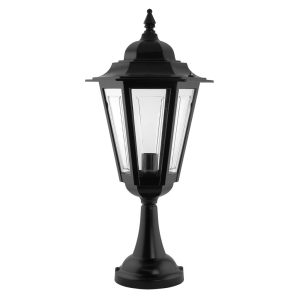Turin Pillar Mount Light Large Black - 15495