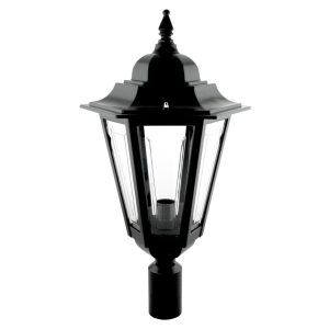 Turin Post Top Light Large Black - 15507