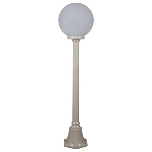 Siena 30cm Sphere Short Post Light Beige - 15584