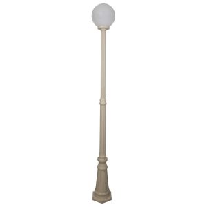 Siena 25cm Sphere Tall Post Light Beige - 15602