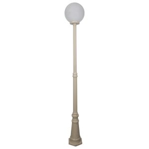 Siena 30cm Sphere Tall Post Light Beige - 15608